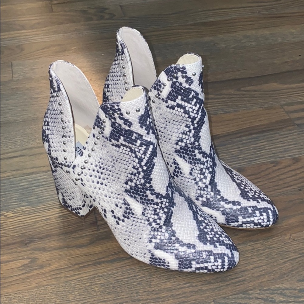 Steve Madden Rockstar Snakeskin Booties